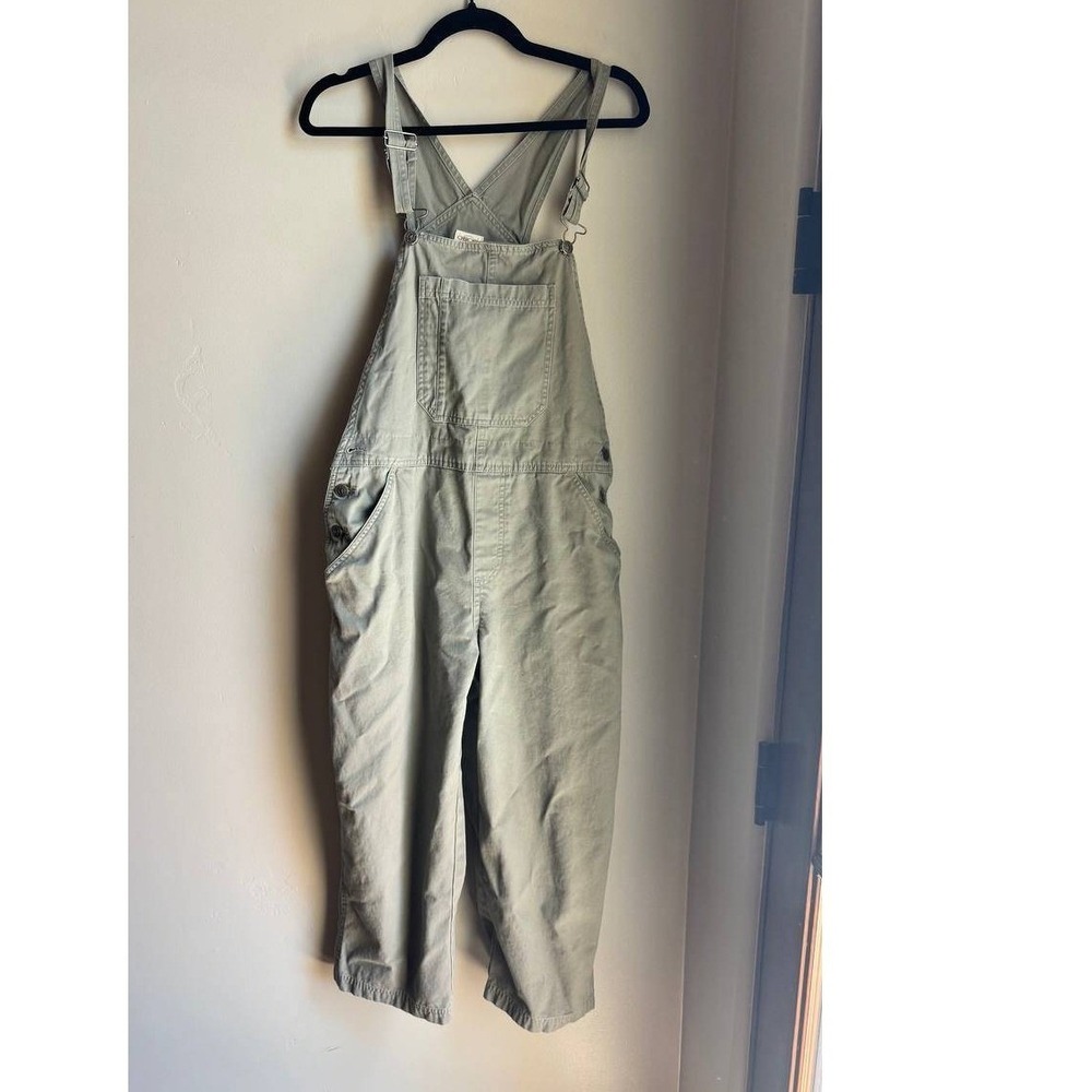 Vintage Sage Green Cotton Overalls Jumpsuit